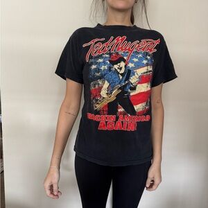 Black Ted Nugent Graphic T-Shirt